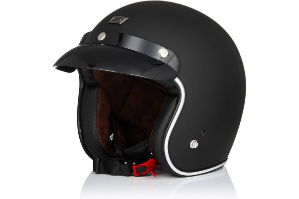 ORIGINE Casco Moto Jet Vintage Negro Matte