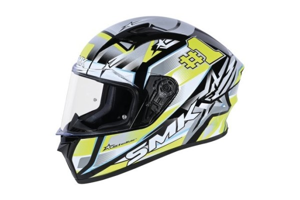 CASCO INTEGRAL SMK STELLAR UNO DECORADO MATE