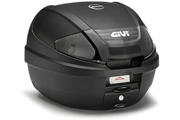 Givi E300NT2 Monolock Primer Caso Con Reflectores Ahumados, 30L Capacidad, Negro