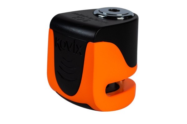 Candado Disco Moto Kovix Con Alarma Ks6 Naranjo Fluor