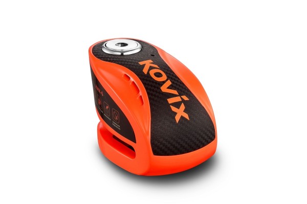 Kovix Candado de disco con alarma KNX10-FO (10 mm.) - Color naranja