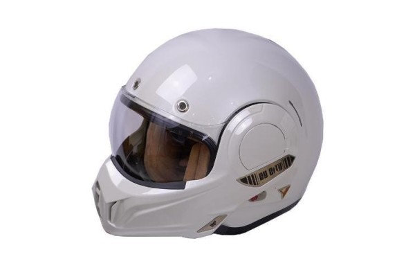 BY CITY  Casco Moto 180 Tech Casco con Apertura 180 Fibra de Vidrio